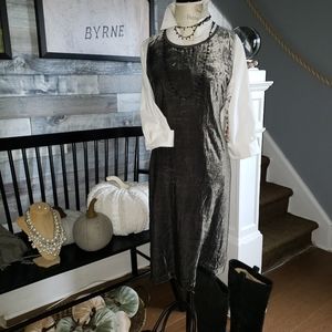 Gap Brand Crushed Velvet Sleeveless Dress